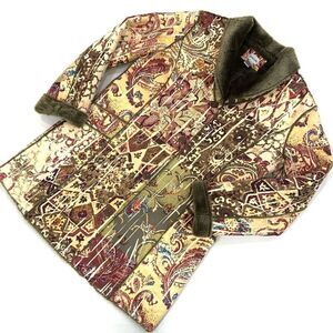 CHICO’S Faux Shearling Suede Coat (Chico’s Sz 2)